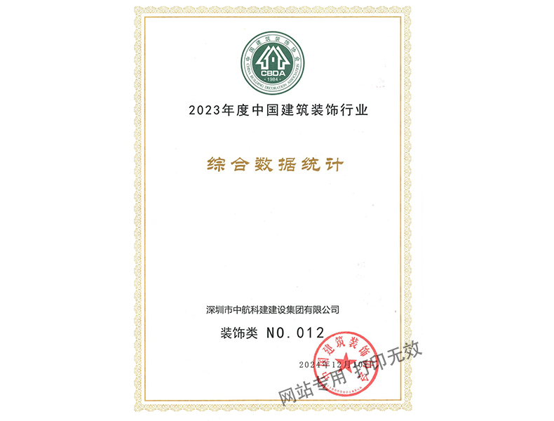 2023年度百強(qiáng)排名（裝飾類）